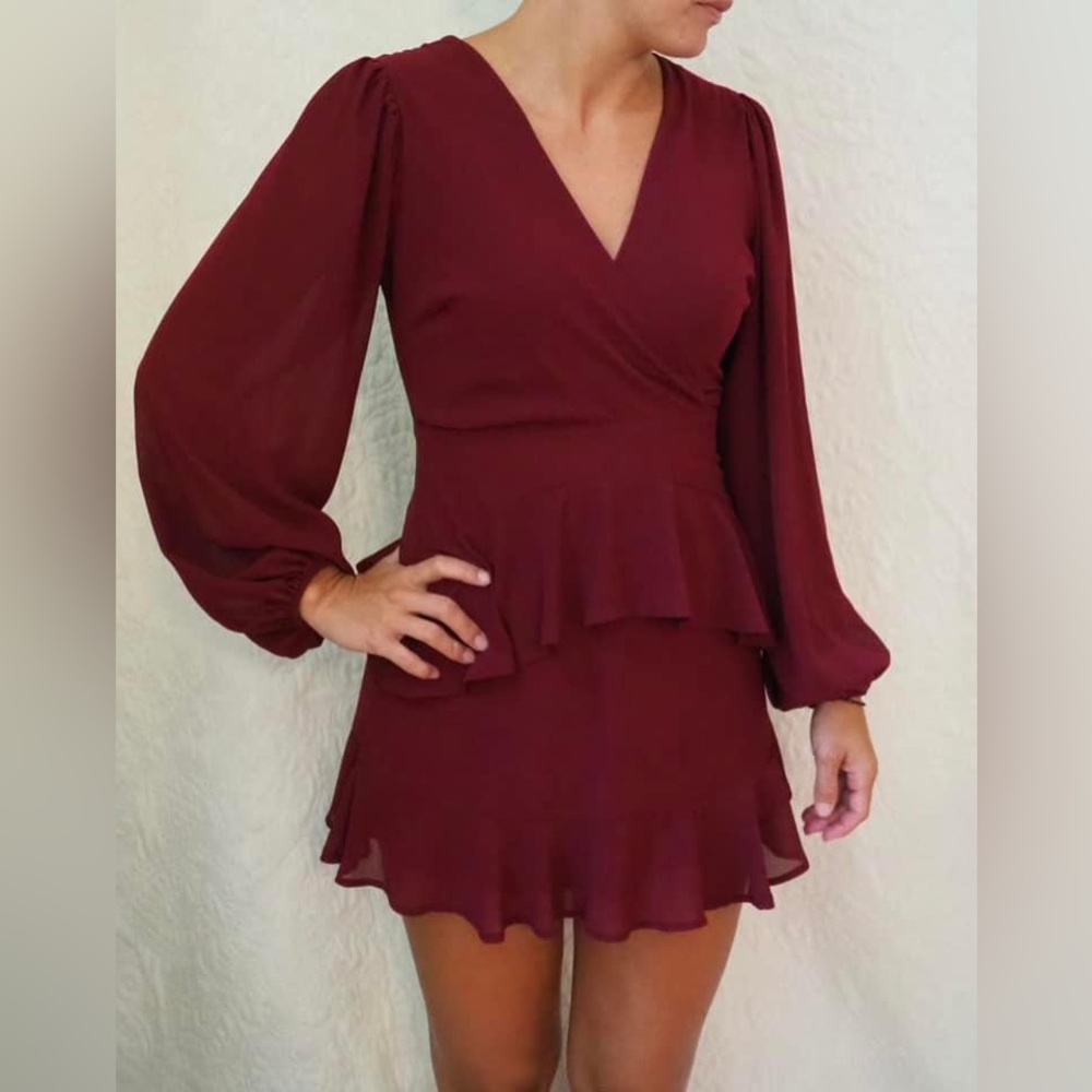 Altar’d state ruffle dress